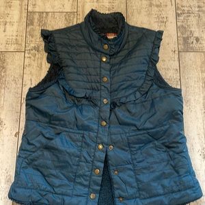 Free people aqua blue vest